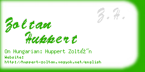 zoltan huppert business card